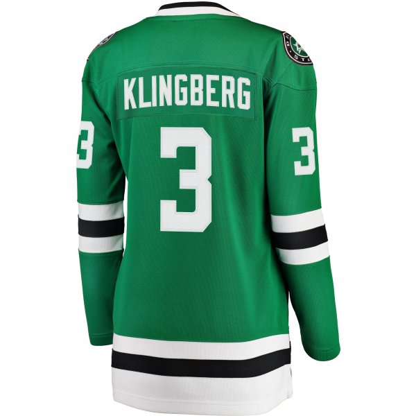 Women's Dallas Stars John Klingberg Fanatics Kelly Green Breakaway Player Jersey