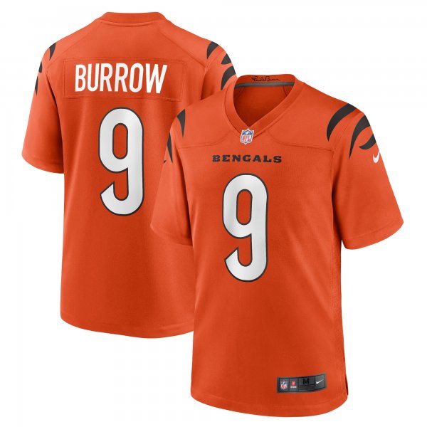 Men's Cincinnati Bengals Joe Burrow Nike Orange Game Jersey