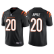 Men's Nike Cincinnati Bengals #20 Eli Apple Black NFL Alternate Vapor Limited Jersey