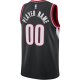 Men's Portland Trail Blazers Nike Black Swingman Custom Jersey - Icon Edition