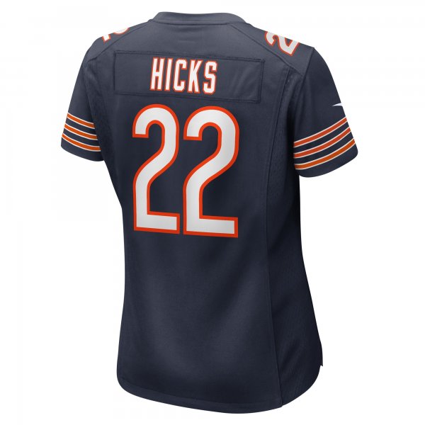 Women's Chicago Bears Elijah Hicks Nike  Navy Team Game Jersey