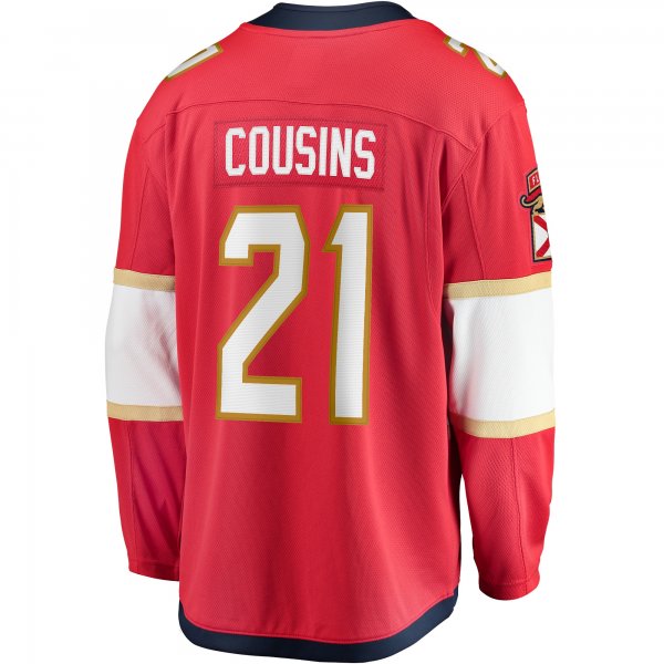 Men's Florida Panthers Nick Cousins Fanatics Red Home Breakaway Player Jersey