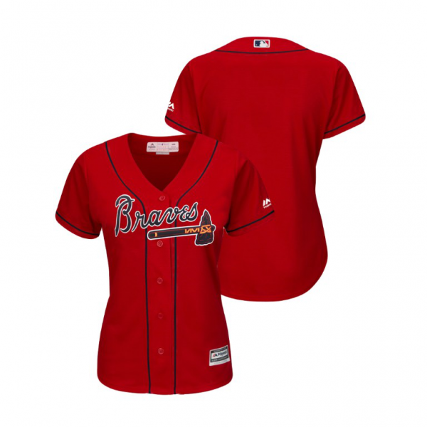 Women's Atlanta Braves Majestic Alternate 2019 Cool Base MLB Jersey