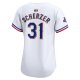 Women's Texas Rangers Max Scherzer Nike White 2024 Gold Collection Limited Player Jersey