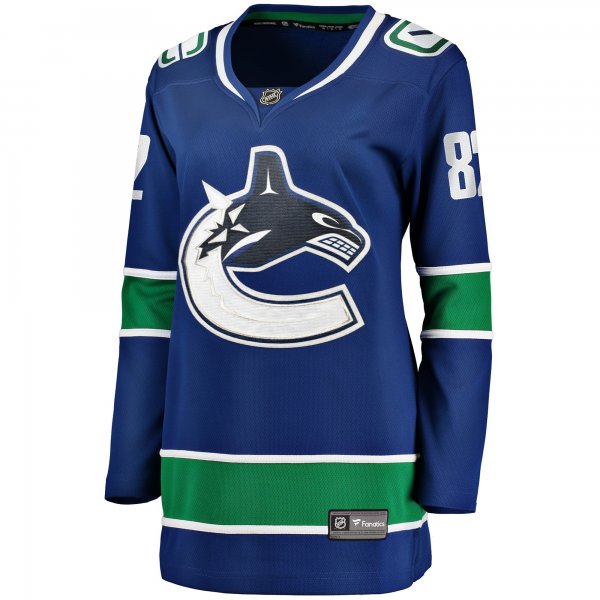 Women's Vancouver Canucks Ian Cole Fanatics Blue Home Breakaway Player Jersey