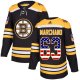 Adidas Boston Bruins #63 Brad Marchand Black Home USA Flag Stitched NHL Jersey