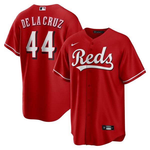 Men's Cincinnati Reds Elly De La Cruz Nike Red Big & Tall Alternate Replica Player Jersey