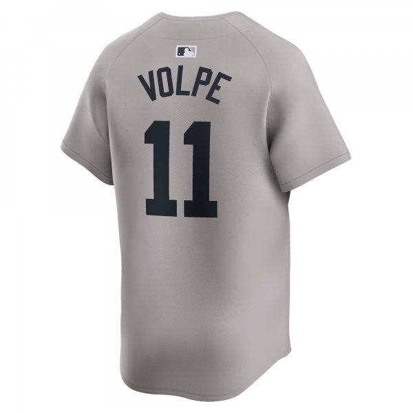 Men's New York Yankees Anthony Volpe Nike Gray Away Limited Player Jersey