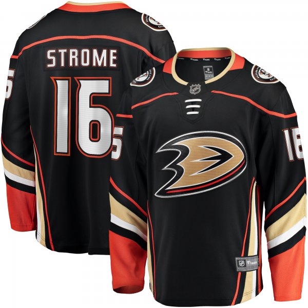 Men's Anaheim Ducks Ryan Strome Fanatics Black Home Breakaway Jersey