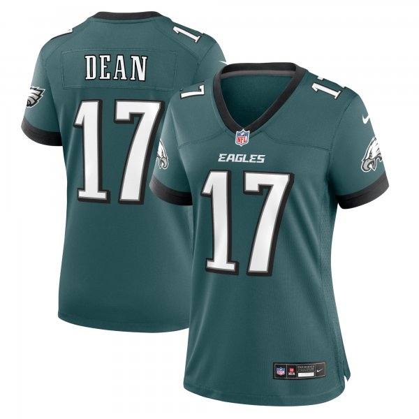 Women's Philadelphia Eagles Nakobe Dean Nike Midnight Green Team Game Jersey