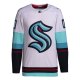 Men's Seattle Kraken  adidas White Away  Primegreen Custom Jersey