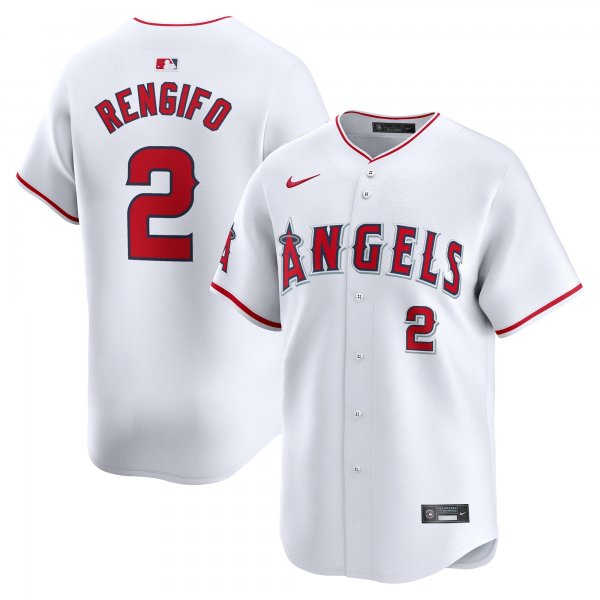 Men's Los Angeles Angels Luis Rengifo Nike White Home Limited Player Jersey