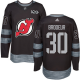 New Jersey Devils #30 Martin Brodeur Black 1917-2017 100th Anniversary Stitched NHL Jersey