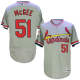 St. Louis Cardinals #51 Willie McGee Grey Flexbase Collection Cooperstown Stitched MLB Jersey