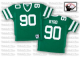 Men's Mitchell And Ness New York Jets Dennis Byrd #90 Stitched Green NFL Jersey