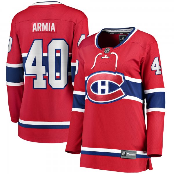 Women's Montreal Canadiens Joel Armia Fanatics Red Home Breakaway Player Jersey