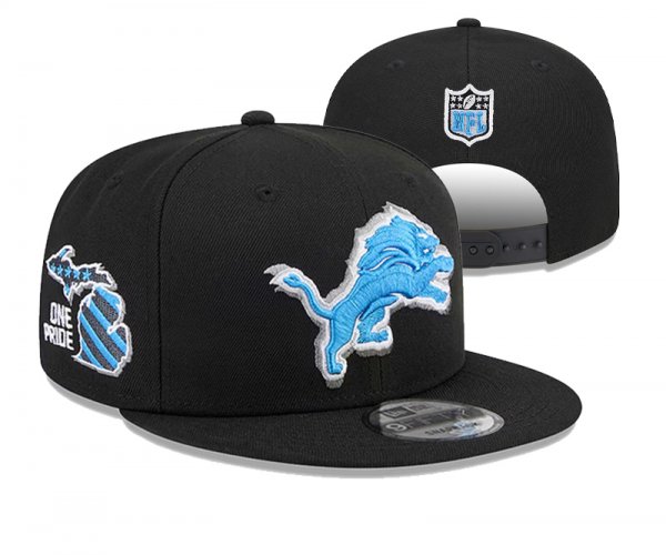 Detroit Lions Black Cap