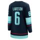 Women's Seattle Kraken Adam Larsson Fanatics Deep Sea Blue Home Breakaway Player Jersey