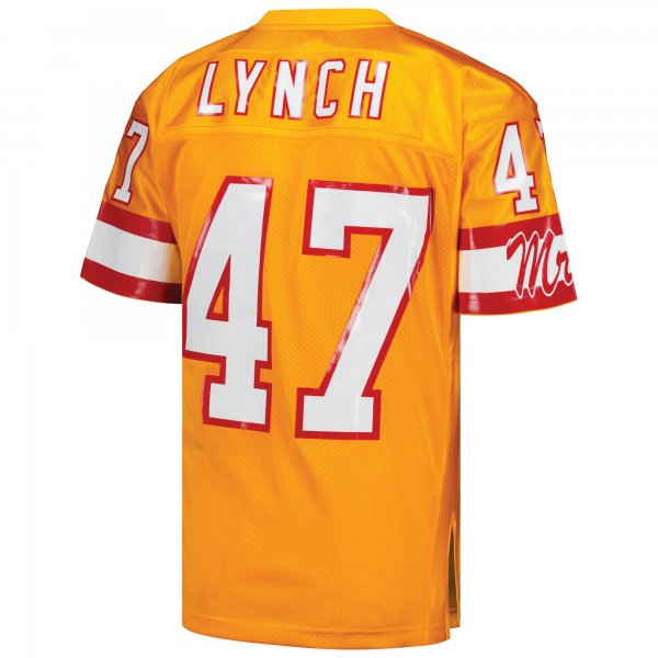 Men's Tampa Bay Buccaneers 1993 John Lynch Mitchell & Ness Orange Throwback Retired Player Jersey