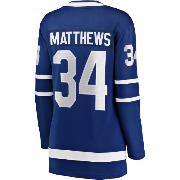 Women's Toronto Maple Leafs Auston Matthews Fanatics Blue Home Breakaway Jersey