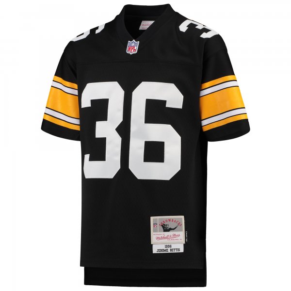 Youth Pittsburgh Steelers Jerome Bettis Mitchell & Ness Black 1996 Legacy Retired Player Jersey