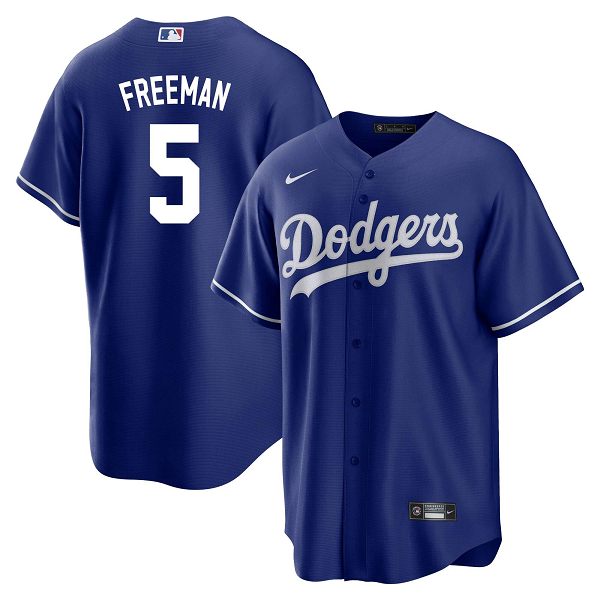 Youth Los Angeles Dodgers #5 Freddie Freeman Alternate Royal Jersey