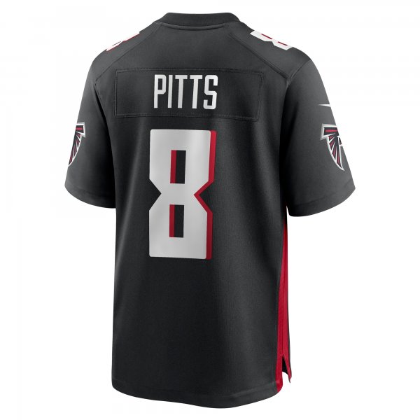 Men's Atlanta Falcons Kyle Pitts Nike Black Game Jersey