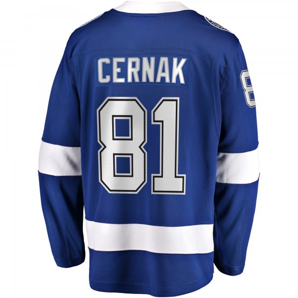 Men's Tampa Bay Lightning Erik Cernak Fanatics Blue Home Breakaway Player Jersey