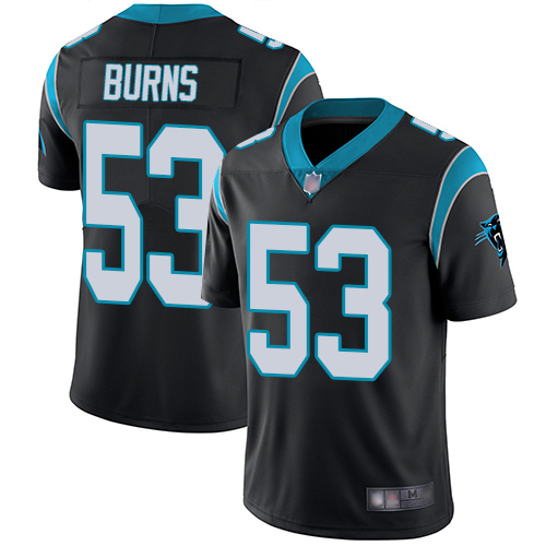 Carolina Panthers #53 Brian Burns Black Team Color Men's Stitched NFL Vapor Untouchable Limited Jersey