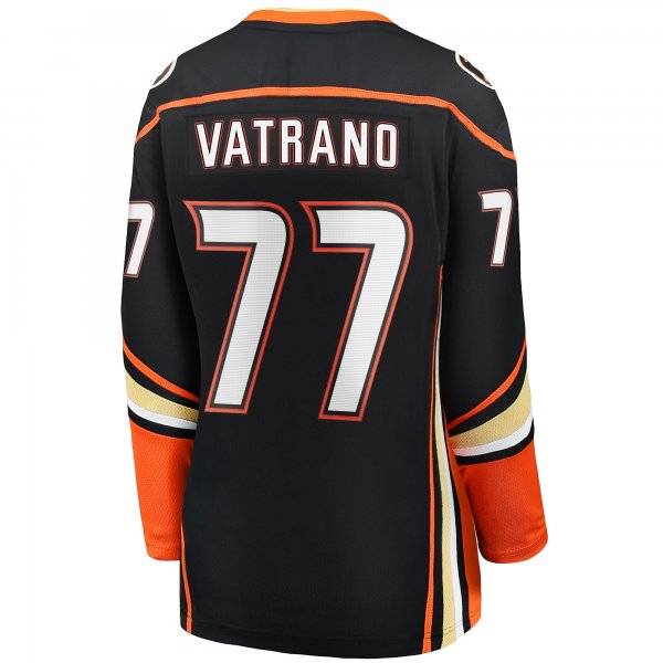 Women's Anaheim Ducks Frank Vatrano Fanatics Black Home Breakaway Player Jersey