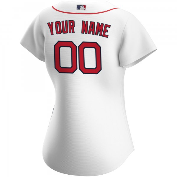 Women's Boston Red Sox Nike White Home Replica Custom Jersey