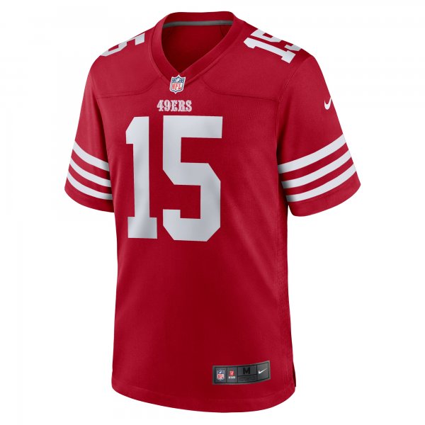 Men's San Francisco 49ers Jauan Jennings Nike  Scarlet  Game Jersey