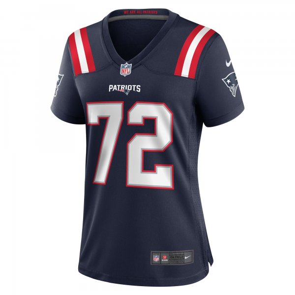 Women's New England Patriots Tyrone Wheatley Nike  Navy Team Game Jersey