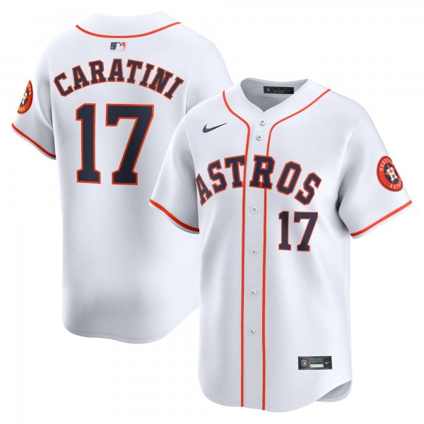 Men's Houston Astros Victor Caratini Nike White Home Limited Player Jersey