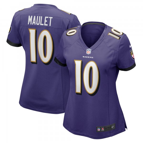 Women's Baltimore Ravens Arthur Maulet Nike  Purple  Game Jersey