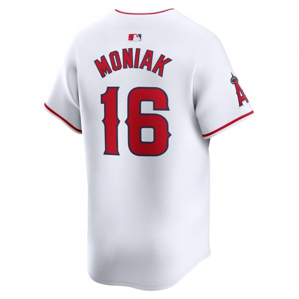 Men's Los Angeles Angels Mickey Moniak Nike White Home Limited Player Jersey