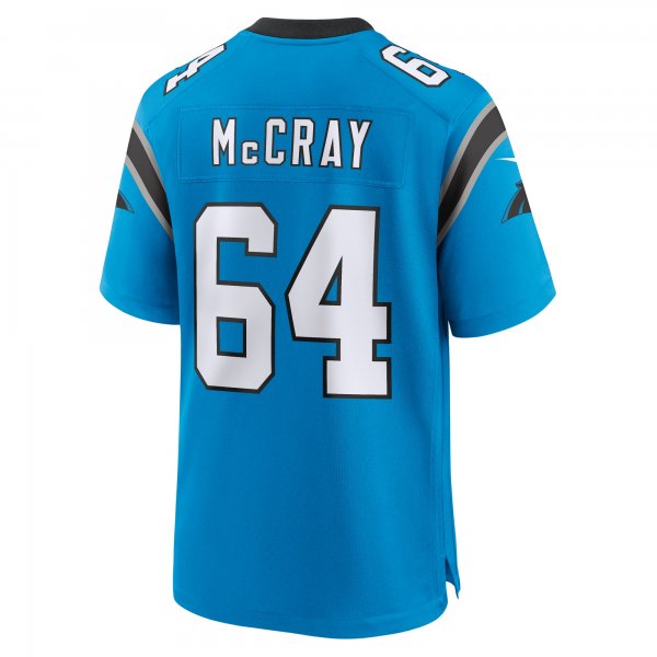 Men's Carolina Panthers Justin McCray Nike Blue Alternate Game Jersey