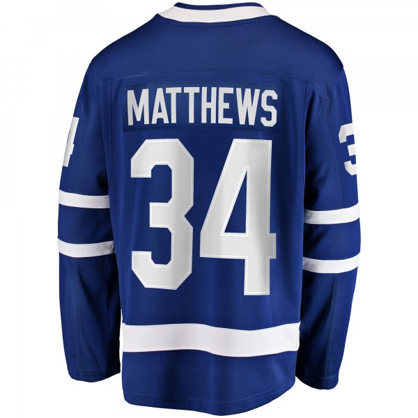 Men's Toronto Maple Leafs Auston Matthews Fanatics Blue Home Breakaway Jersey