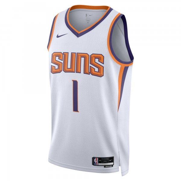 Unisex Phoenix Suns Devin Booker Nike White Swingman Jersey - Association Edition