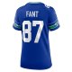 Women's Seattle Seahawks Noah Fant Nike Royal Throwback Player Game Jersey