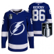 Men's Tampa Bay Lightning #86 Nikita Kucherov 2022 Stanley Cup Playoffs Blue Jersey