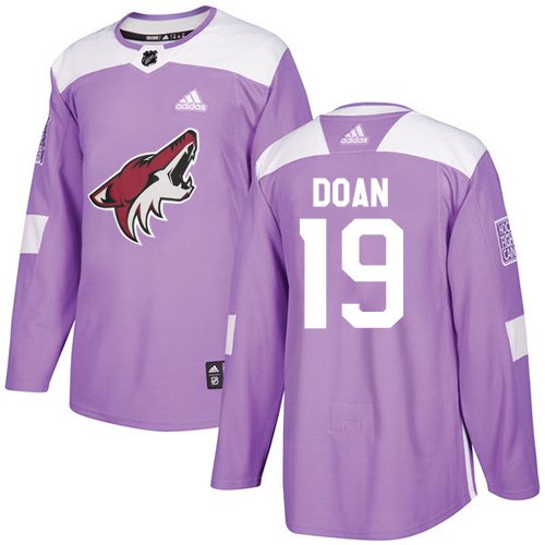 Adidas Arizona Coyotes #19 Shane Doan Purple Fights Cancer Stitched NHL Jersey