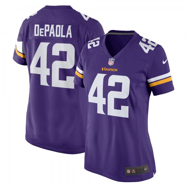 Women's Minnesota Vikings Andrew DePaola Nike Purple Game Jersey