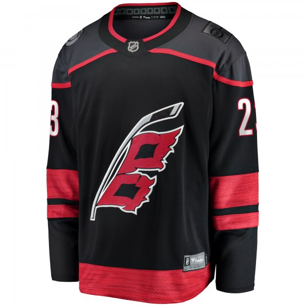 Men's Carolina Hurricanes Stefan Noesen Fanatics Black Home Breakaway Player Jersey