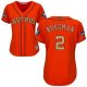 Women's Houston Astros #2 Alex Bregman Orange Majestic 2018 Gold Program Cool Base Player MLB Jersey