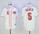 Cincinnati Reds #5 Johnny Bench White Cool Base Stitched MLB Jersey