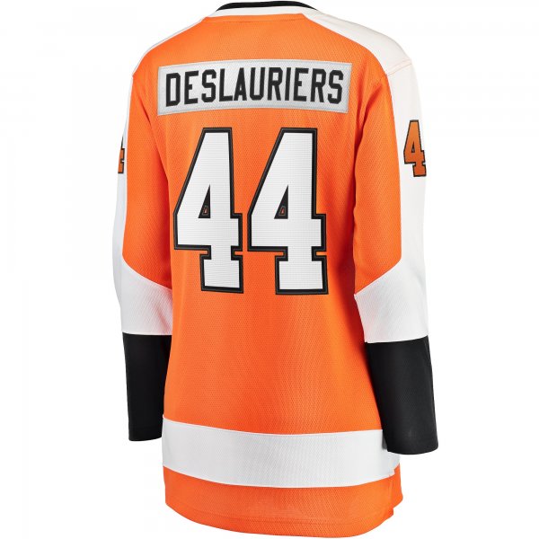 Women's Philadelphia Flyers Nicolas Deslauriers Fanatics Orange Home Breakaway Player Jersey