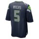 Men's Seattle Seahawks Jason Myers Nike College Navy Game Jersey