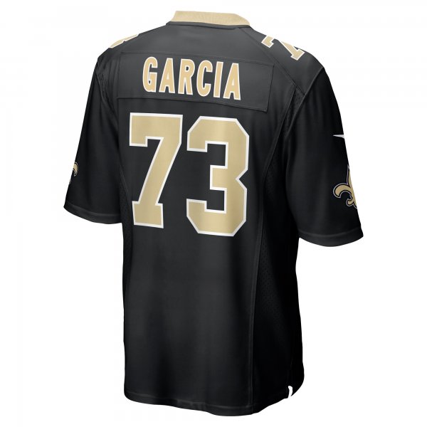 Men's New Orleans Saints Max Garcia Nike  Black Team Game Jersey