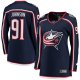 Women's Columbus Blue Jackets Kent Johnson Fanatics Navy Home Breakaway Player Jersey